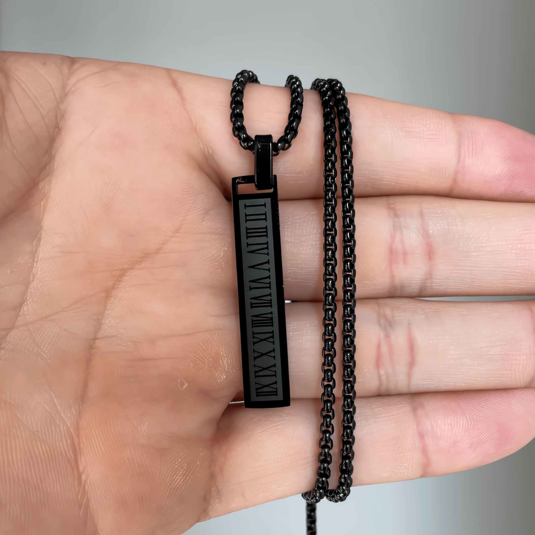 Dark Vintage Roman Pendant - Pure Stainless Steel