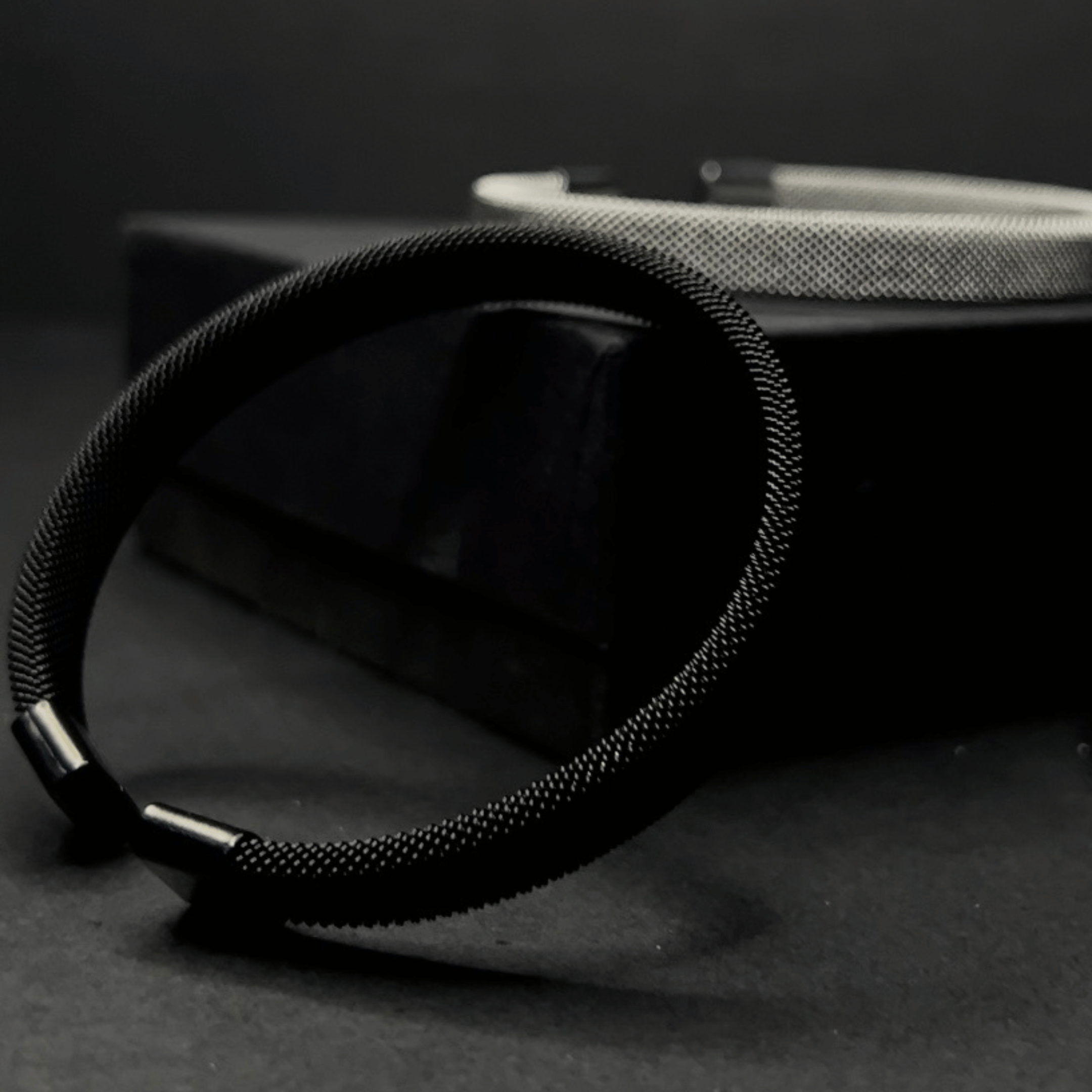 Black Noir Bangle - Pure Stainless Steel